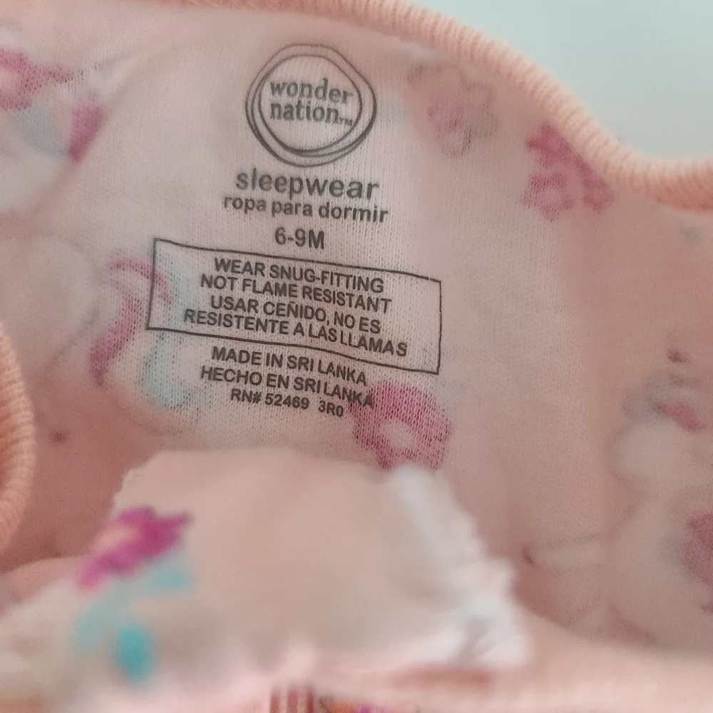 Onesies Baby Girl Bundle Lot Carter's Gerber Blue Pink Orange Size6-9 Months